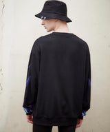 稲妻袖プリントトレーナー / LIGHTNING SLEEVE SWEATSHIRT (4580956602486)