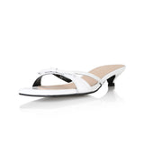 Y.01 Jane Candy Kitten Mules / YY20S-S44 / White (6550190162038)