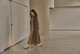 フェイクファーロングコート/FAKE FUR LONG COAT_BROWN