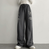 バタフライレタリングバンディングパンツ/Butterfly Lettering Banding Pants