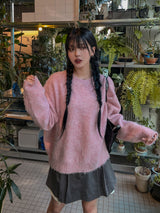 (UNISEX)シュガーアルパカヘアニット