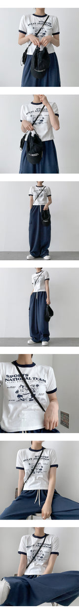 スポーツベアカラーショートスリーブTシャツ