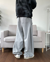 Side Snap Wide Sweatpants