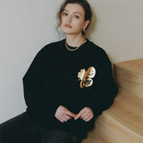 EYEYE LUCKY LOGO SWEATSHIRT_BLACK (EEOO3WSR02W) (6622932926582)