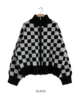 2WAYチェッカーボードカーディガン (3 color)