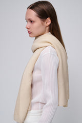OLE scarf_ivory