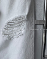 SOブランクビンテージホワイトデニムパンツ / SO Blanc Vintage White Denim Pants