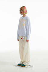 ウィティーバニープラネットエクスプローラースウェットシャツ／WITTY BUNNY PLANET EXPLORER SWEATSHIRT V2 [LIGHT SKY]