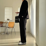 LMN Tape Belt Wide Set-up Slacks (4 colors)