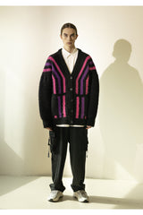 STRIPES WOOL MOHAIR CARDIGAN MWZCD001 (4614690963574)