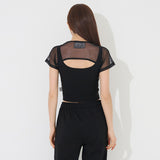 スリーブレスレイヤードクロップTシャツ/TOP(9233)Sleeveless Layered Crop Tee