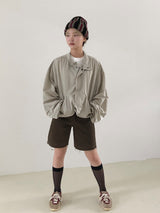 ルーズフィットナイロンクロップJK