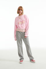 ビッグチェリーホログラムクロップスウェットシャツ / BIG CHERRY HOLOGRAM CROP SWEATSHIRT [PINK]