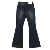 Crack demim boots cut pants