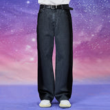 サイドペインティングワイドデニムパンツ / Side painting wide denim pants