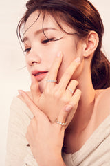 3.5MM プロング セッティング テニス リング / 3.5MM Prong Setting Tennis Ring (gold)