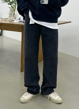 ナーブスノーブルーセミデニムパンツ / NERB SNOW BLUE SEMI DENIM PANTS(ONE COLOR)