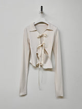 リボンカラーTシャツ / RIBBON COLLAR T-SHIRT