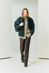 Panel Layered Blouson leather body (6683709800566)