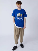 WISH YOU LUCK 1/2 T-SHIRT_BLUE (6582789242998)