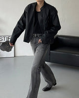 OA Pad Matte Coated Leather Jacket (2 colors)