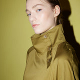 ボタンアップドレス / Button-up dress olive