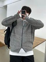 アンブラーラウンドジップアップニット / AMBLER ROUND ZIPUP KNIT