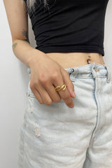 no.33リング / no.33 ring gold (freesize)