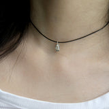 レザーシルバーネックレス / [CCNMADE] LEATHER SILVER NECKLACE 2 (4Type)