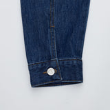 ルーズフィットバックレーベルポイントダークデニムジャケット/LOOSE FIT BACK LABEL POINT DARK DENIM JACKET [17707]