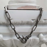 [BLESSEDBULLET]6mm BOX chain bracelet_dark silver/antique gold (6567981514870)