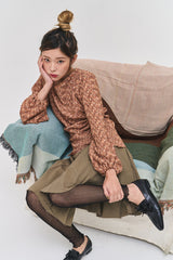 クーププリーツアンバランスドスカート / Coupe pleats unbalanced sk (2 colors)