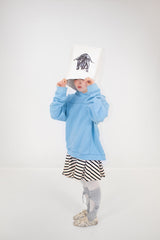 DIVIDED short hoodie_sky blue
