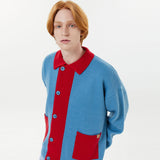 ツートーンカラーカーディガン / Two tone collar cardigan