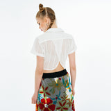 サマーメッシュスウェットスカート / Summer Mesh Sweat Skirt [White Butterfly]