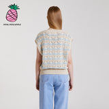 ウェーブクロッシェベスト/WAVE CROCHET VEST