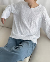 SKローレンVネックニット / SK Lauren V-neck Knitwear (4 colors)