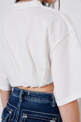 COSY BANDING CROPPED T-SHIRT (6690639085686)