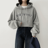 ニアエンブロイダリークロップフード / Near embroidery crop hood