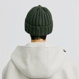 YPペイズリーパッチニットビーニー / YP PAISLEY PATCH KNIT BEANIE DEEP GREEN