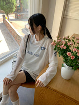 DIMUエアメッシュブロックコアプリント長袖Tシャツ