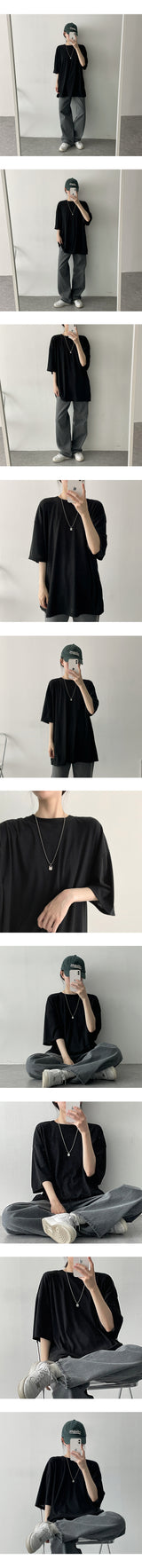 ランダーリネンラウンド半袖ニット / Lander linen round short-sleeved knitwear