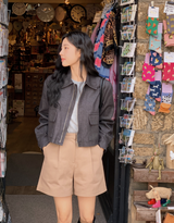 Brick Autumn Pintuck Shorts (2color)