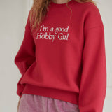 GOODHOBBYGIRL SWEAT SHIRT_RED