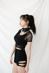 アイレットブラトップ / TOP(6587) eyelet bra top