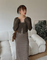 チチクロップカーディガン / Chichi Crop Cardigan (4color)