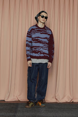 NOTE STAR KNIT / BURGUNDY