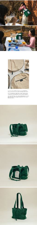 (スモール) ビンテージキャンバスバッグ / (Small) Vintage Canvas Bag - Green