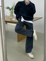 ナーブスノーブルーセミデニムパンツ / NERB SNOW BLUE SEMI DENIM PANTS(ONE COLOR)