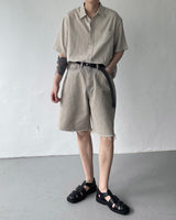 ピグメントバルミューダカッティングデニム / MG713 Pigment Bermuda Cutting Denim (3 colors)